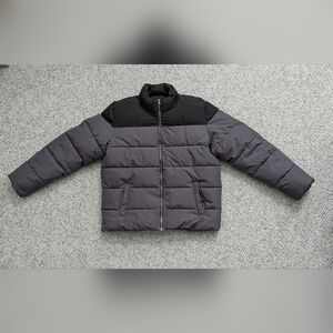 ONLY & SONS Men's (XL) Charcoal Grey & Black Winter Puffer Jacket